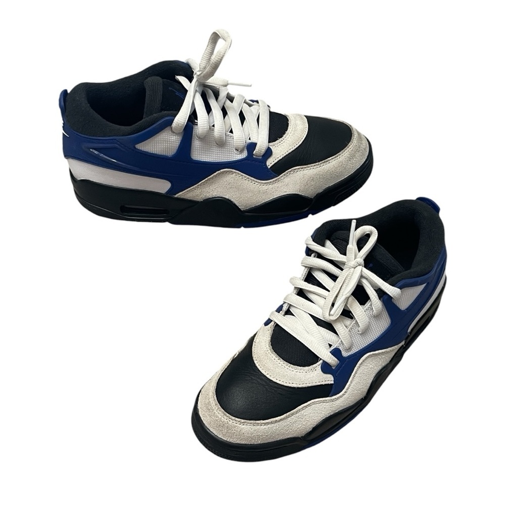 Nike Air Jordan 4 RM MotorsportsBlue White Leather Suede Sneakers Mens size 7.5